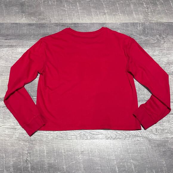 Art Class Girls Long Sleeve Christmas T Shirt L 10/12 Red Feliz Navidad Holiday - Picture 4 of 6
